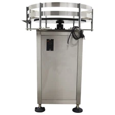 110V 23.6" Automatic Round Bottles Collecting Machine Stainless Steel Collector