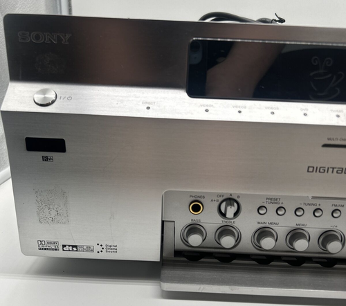 Sony STR DA5000ES 7.1 Channel 170 Watt Receiver & Amplifier Powers On No Remote - Picture 4 of 6