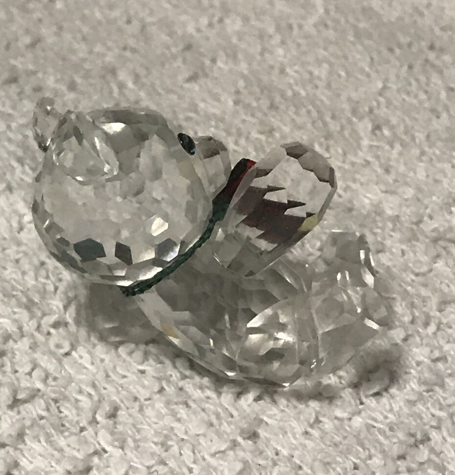 (新品)Swarovski ベア SWAROVSKI Silver Crystal Kris Bear With Scarf 7637 NR 001 W/ BOX