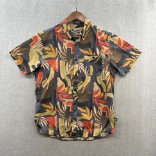 Howler Bros Mansfield Shirt Mens Small Blue Floral Short Sleeve Button Down