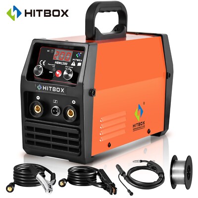 HBM1200 MIG Welder 140Amp 110/220V Welding Machine MIG/Lift TIG/ARC Hitbox