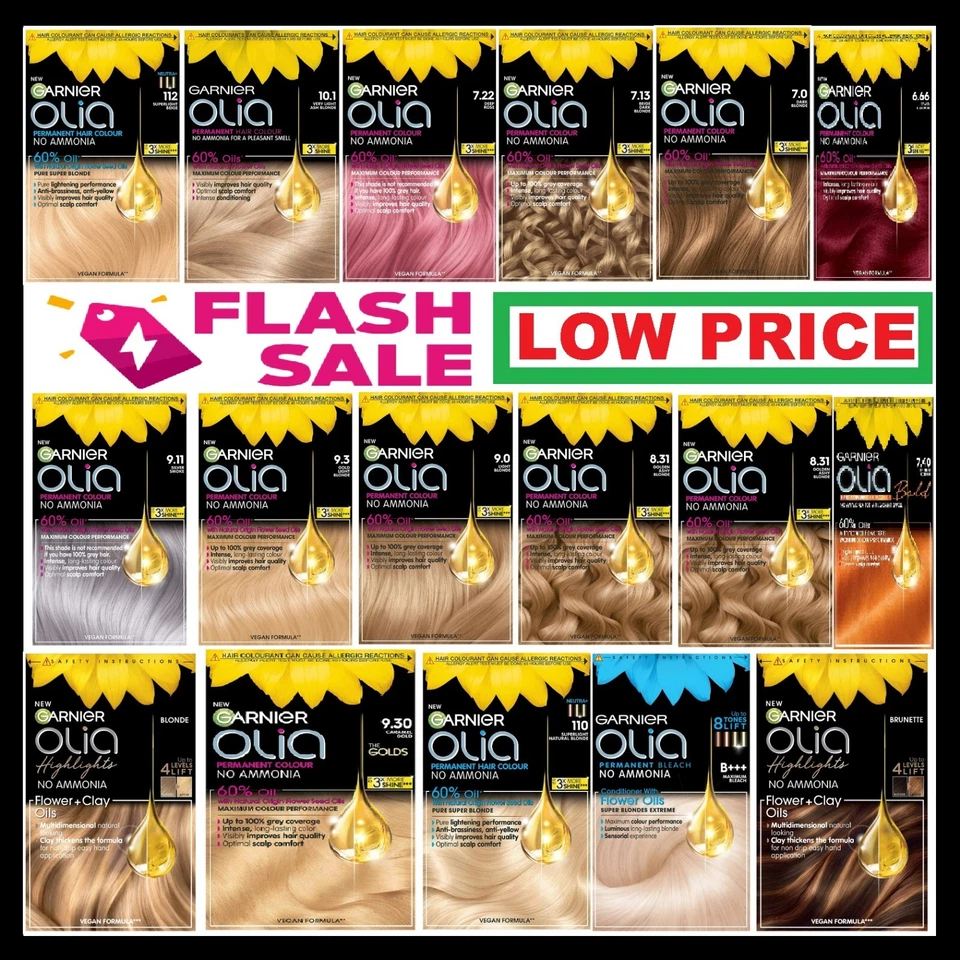Garnier Olia No Ammonia Permanent Hair Dye, All Colours Available Fast Delivery