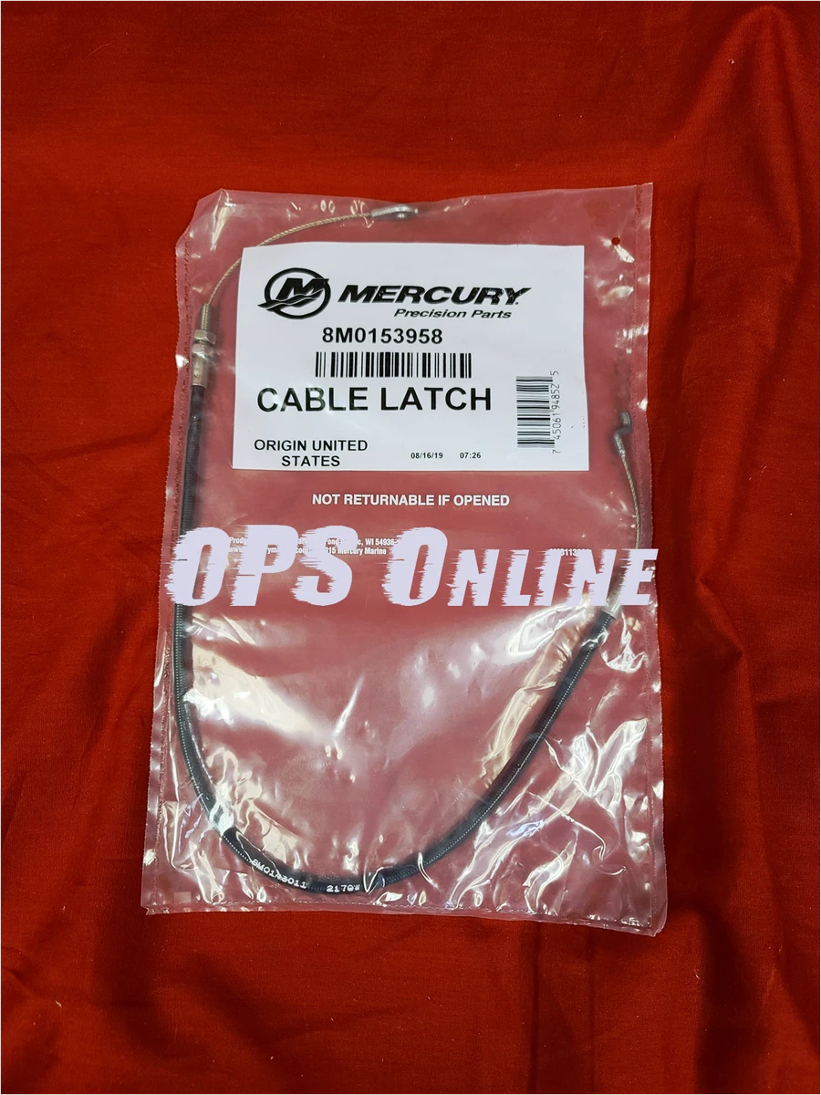New - OEM Mercury Verado Cowl Latch Cable - Part # 889694 