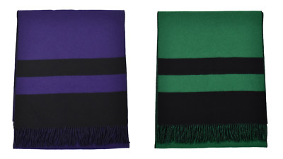 Ralph Lauren Purple Label Long Reversible Wool Scarf Wrap 20