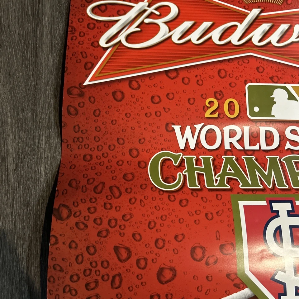 Budweiser St Louis Cardinals 2011 World Series Champions Poster 23.5x23.5 - Image 3 of 4