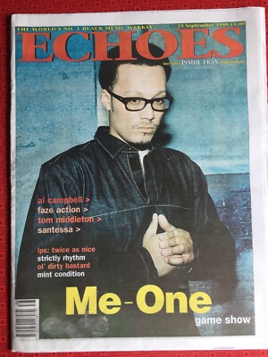 Black Echoes 25 Sept 1999 - Al Campbell, Santessa, Me One, Northern Soul, Reggae