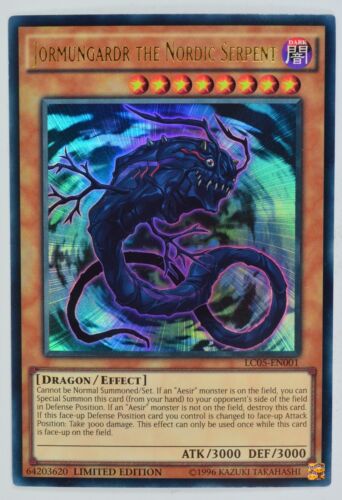 Yugioh Jormungardr the Nordic Serpent LC05-EN001 Ultra Rare Limited Edition - Picture 1 of 1