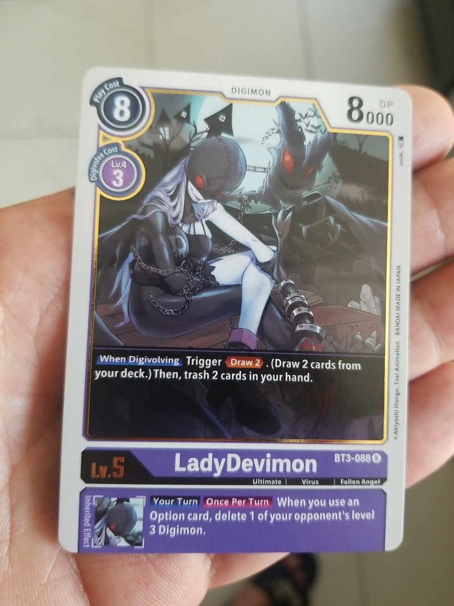 LadyDevimon BT3-088 R Digimon TCG LP-NM LadyDevimon BT3-088 R Digimon TCG LP-NM