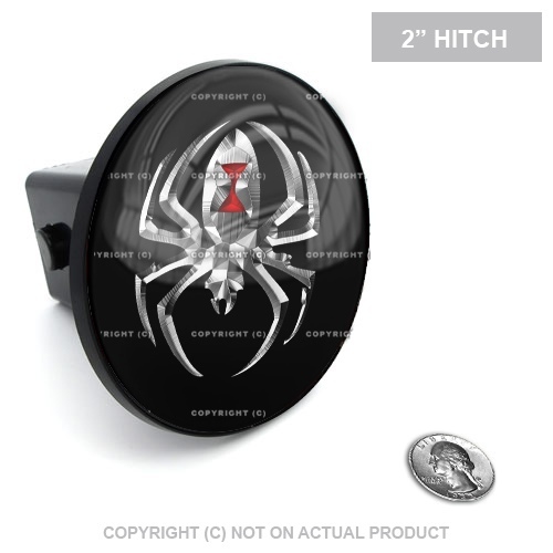 2" Tow Hitch Receiver Plug Cover Insert For SUV & Truck SILVER WIDOW