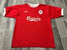 Vintage Mid 90s Reebok Carlsberg Liverpool Kelly Red Jersey Mens Size 38 to 40