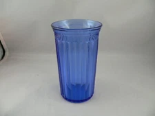 AURORA COBALT BLUE TUMBLER----- HAZEL-ATLAS GLASS COMPANY