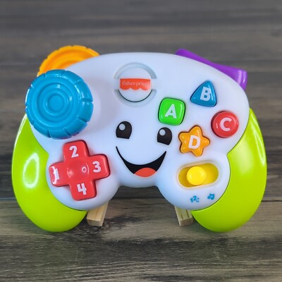 Manette de jeu Fisher-Price Rire et apprendre jouet bébé rose 6-36