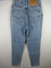 Vintage 90s Levi's 512 Slim Fit Tapered Jeans Junior Size 9 Blue Made in USA