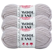 (3 Pack) Lion Brand Yarn 620-021A Wool-Ease Yarn, Antler