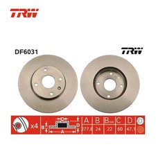 Disque de frein Daewoo Tosca