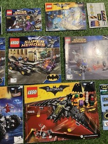 Lego DC Comics Super Heroes Manual + Minifigure Parts Lot Rare Wonder Woman Bane