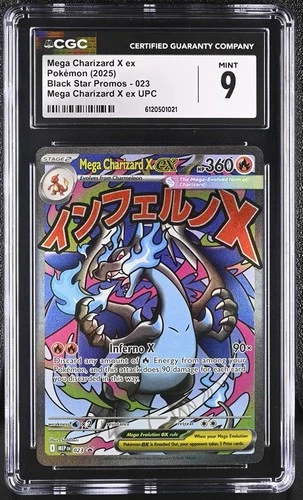 New ListingPokemon Mega Charizard X EX 023 UPC Box Black Star Promos Graded CGC 9 Mint