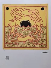 Keith Haring Signed - Dolphin- Certificate