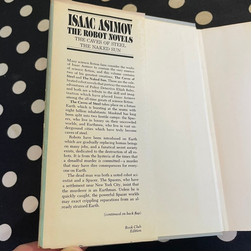 The Robot Novels by Isaac Asimov (1957 Hardcover Book Club Edition) - Picture 4 of 9