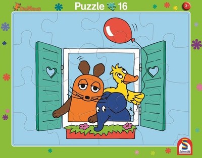 2er Set Rahmenpuzzle Die Maus 16 + 24 Teile