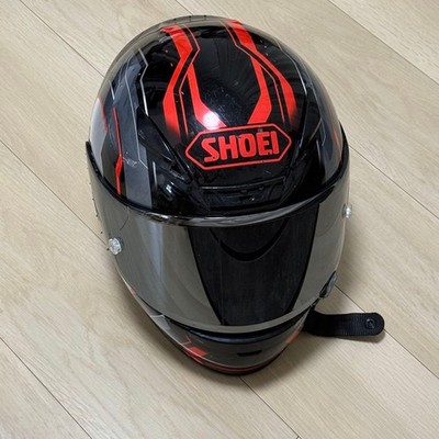 SHOEI Z-7 Full Face Helmet M Size Black Red B+COM 6XR Intercom EXP01 Speaker Set