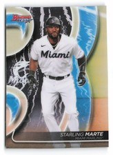 2020 Bowman's Best Starling Marte #42 Miami Marlins
