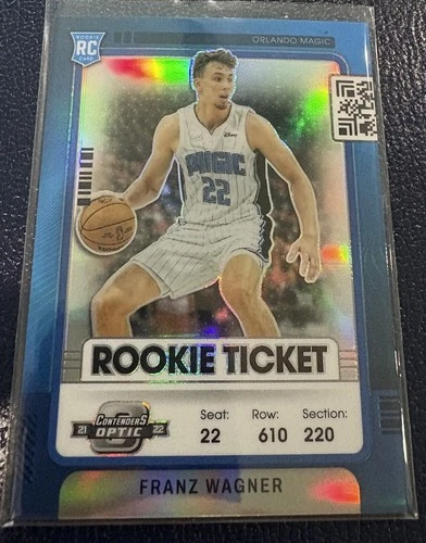 2021-22 Panini Contenders Optic - Rookies Franz Wagner #18 Blue Prizm /99 (RC)
