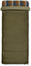 Wayback Flannel Lined Sleeping Bag, Built in Blanket, Traditional Rectangle Shap