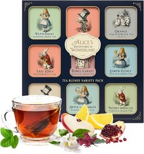 Assorted Tea Gifts for Women - Alice Adventures 9 x 36g Green Tea Variety