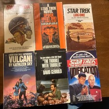 Vintage Star Trek Book partia 6– 1967-1990 Blish, K Sky, Gerrold, Foster, Taylor