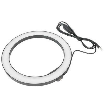 10in 2400 3000LM 12W LED Ring Light With Cell Phone Clamp Living Broadcast BAK