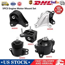5pcs Engine Motor Trans Mount For Honda Accord 2.4l 2013 2014-2017 Auto Trans