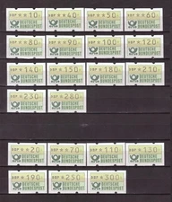 BRD Automatenmarken Nr.1 VS1 aus 1981 und 2 VS2 aus 1982, postfrisch komplett