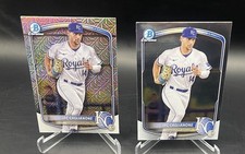 2025 Bowman Chrome #BCP-103 JAC CAGLIANONE Mega Box MOJO Refractor + Base Lot