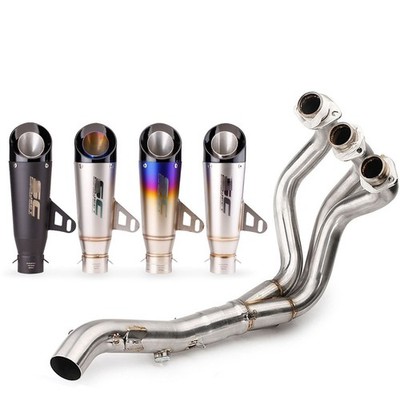 For Yamaha MT09 FZ09 XSR900 2014-2020 Full Exhaust Header Link Pipe Muffler Kit