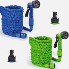 Expandable Garden Hose Pipe Anti Kink With 7 Function Water Spray Gun Magic Hose
