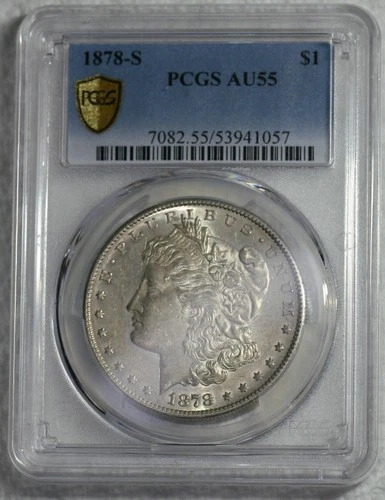 1878-S Morgan Silver Dollar PCGS AU58