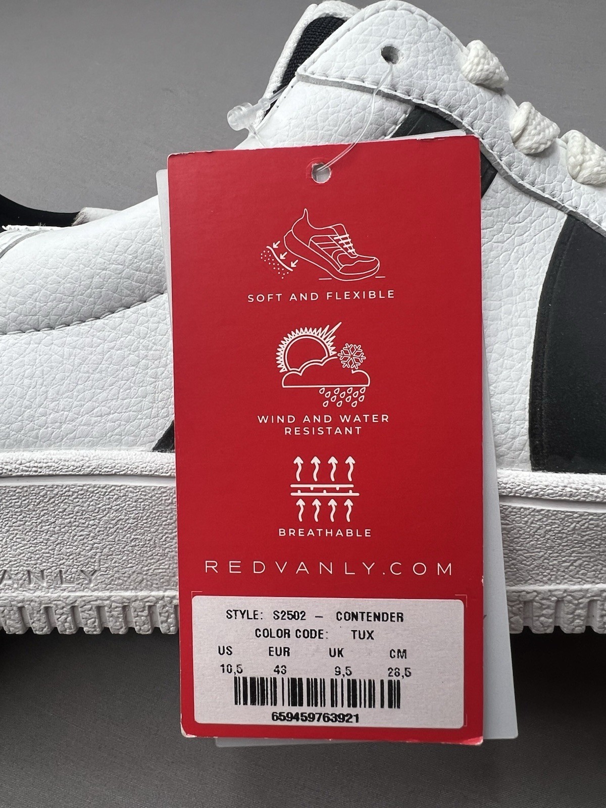 Redvanly Men's Tux Contender Golf Sizes Sz 10.5 Bright White/Black