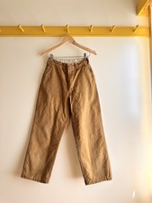 Vintage 60s 70s SafTBak high rise canvas workwear hunting tin cloth pants S 28"