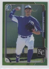 2015 Bowman Draft Chrome Green Refractor 75/99 Kyle Zimmer #81 0o9