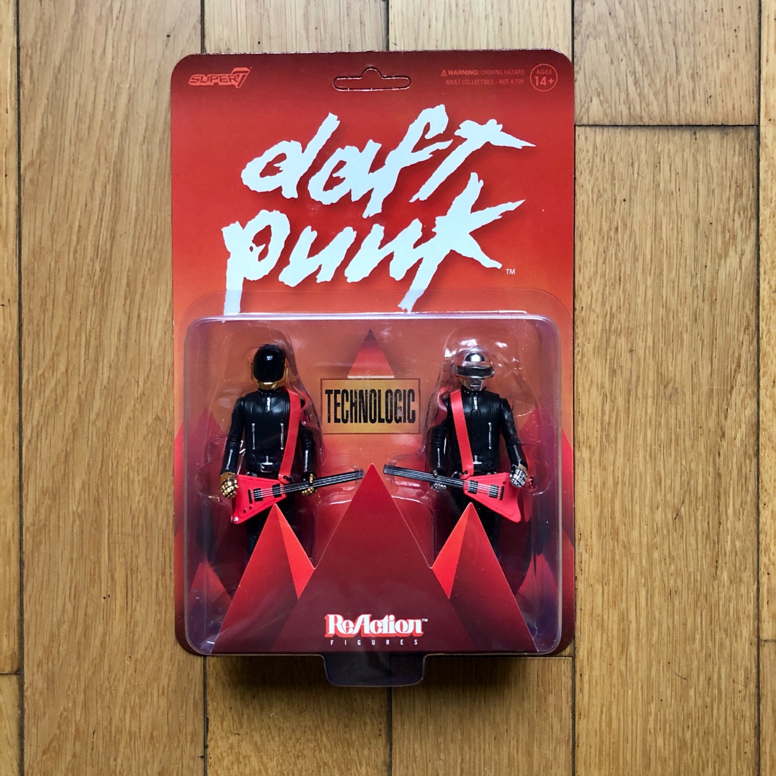 Figurines Daft Punk ReAction Super7 Human After All Technologic plastique noir