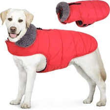 AOFITEE Dog Coat, Winter Dog Jacket Windproof Fleece Cold Weather Coats for Dogs