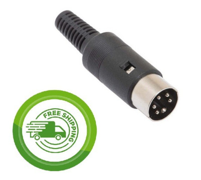 (1x) Philmore ETA3 - 5 Pin DIN Male 240 Degree Microphone In-Line Connector Plug