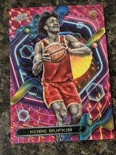 2023-24 Topps Cosmic Chrome Pink Galaxy Refractor #164 Kobe Bufkin Rookie Hawks