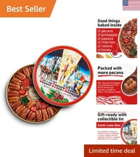 Traditional DeLuxe Fruitcake - 1lb 14oz in Iconic Gift Tin, Perfect for Gifting