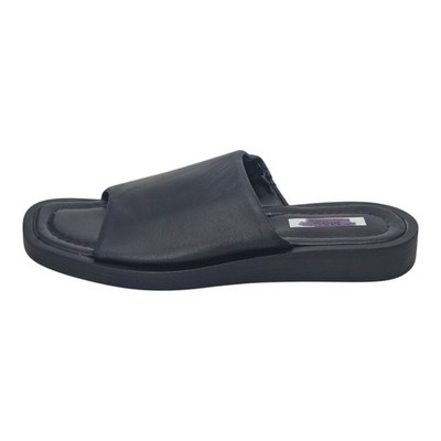 M&S Damen weiße Leder Slipper flache Schieber Sandalen UVP 39,00 £