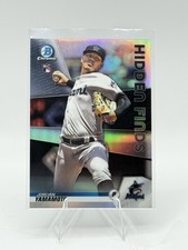 2020 Bowman Baseball Jordan Yamamoto Hidden Finds Chrome #HF-JY RC Miami Marlins