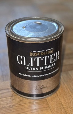 RUST-OLEUM Glitter Ultra Shimmer Silber 750ml Dose Neu 5413436036119 innen Möbel