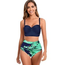Unique  classic Womens Bathing Suits Vintage High Waisted Swimsuit