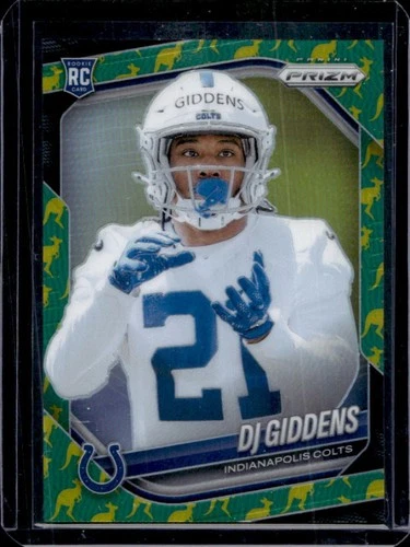 2025 Panini Prizm DJ Giddens RC Kangaroo Rookie #/61 Colts